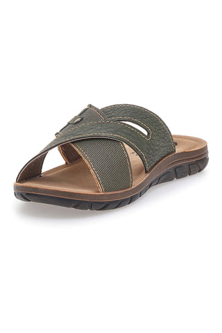 Zelene prekrižane copate Comfort Inblu 09 VT