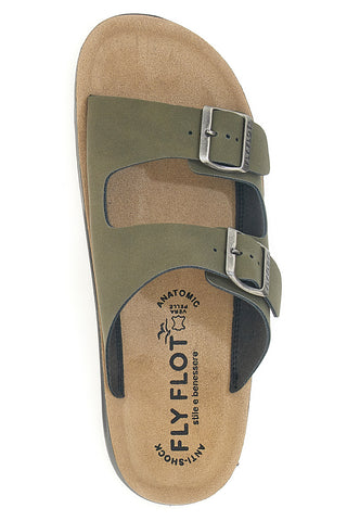 Kaki sandali z dvojno zaponko Fly Flot 781714C