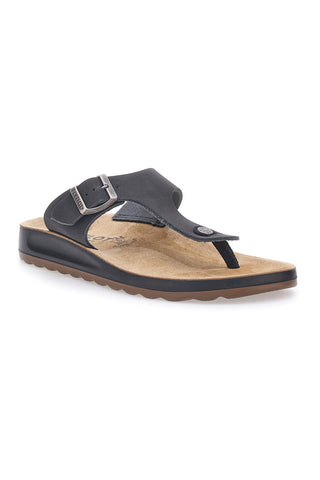 Ciabatte Infradito nere con shock absorbing plantare anatomico Fly Flot 782154C
