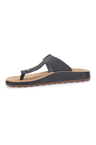 Ciabatte Infradito nere con shock absorbing plantare anatomico Fly Flot 782154C