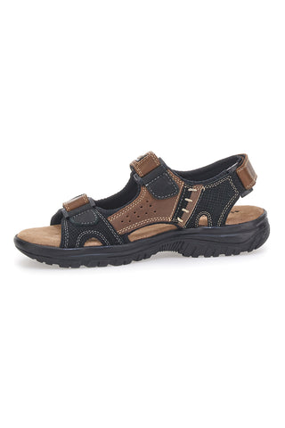 Rjave športne sandale z vezalkami Superga S86U545