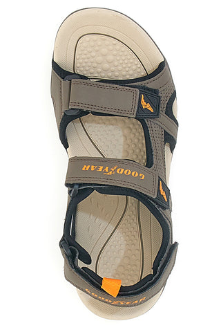 Rjavi športni sandali z velcro trakom GOODYEAR GY31048