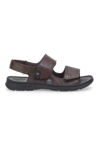 Rjave sandale z zapenjanjem na velcro Pittarello Eco 7163