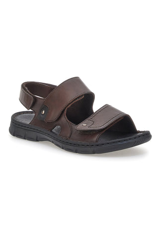 Rjave sandale z zapenjanjem na velcro Pittarello Eco 7163