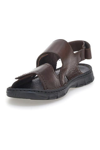 Rjave sandale z zapenjanjem na velcro Pittarello Eco 7163
