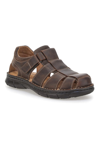 Rjavi usnjeni sandali Fisherman Pittarello Eco 7402