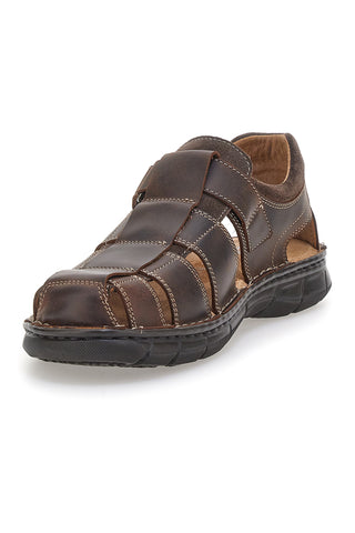 Rjavi usnjeni sandali Fisherman Pittarello Eco 7402