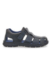 Črni usnjeni sandali Fisherman Pittarello Eco 7402