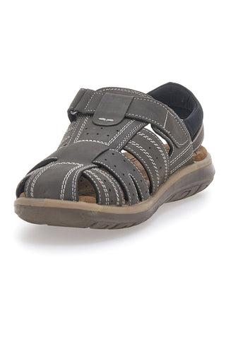 Sivi zaprti sandali z velcro trakom Fly Dynamic FD29