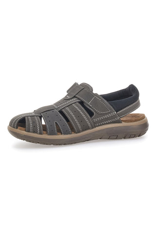 Sivi zaprti sandali z velcro trakom Fly Dynamic FD29