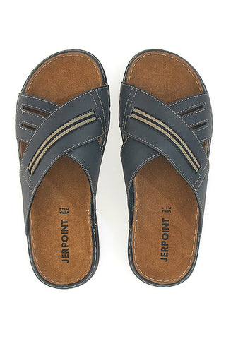 Modre natikače z kontrastnimi šivi Jerpoint 611PS