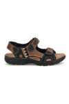Rjavi usnjeni sandali Superga S86U545