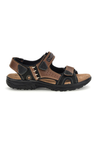 Rjavi usnjeni sandali Superga S86U545