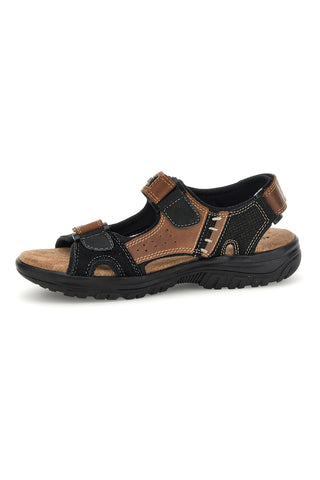 Rjavi usnjeni sandali Superga S86U545