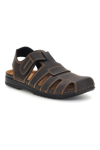 Sandali marroni con tomaia chiusa Inblu 3522