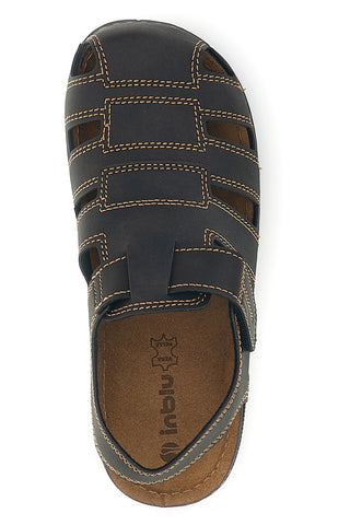 Sandali marroni con tomaia chiusa Inblu 3522