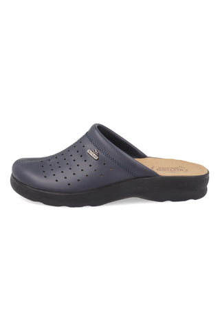 Modri v Italiji izdelani perforirani copati z anatomskim raztegljivim zgornjim delom Fly flot 90820154RB