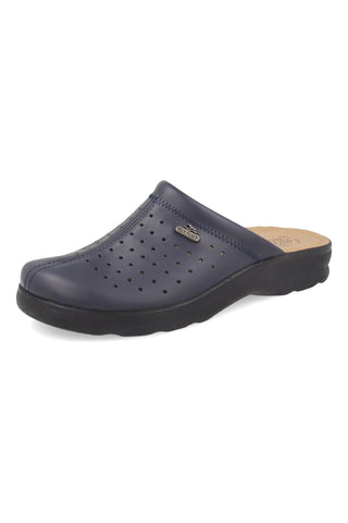 Modri v Italiji izdelani perforirani copati z anatomskim raztegljivim zgornjim delom Fly flot 90820154RB