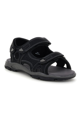 Črni sandali z velcro trakovi Jerpoint CN6