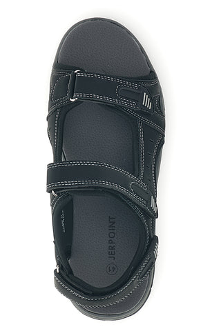 Črni sandali z velcro trakovi Jerpoint CN6