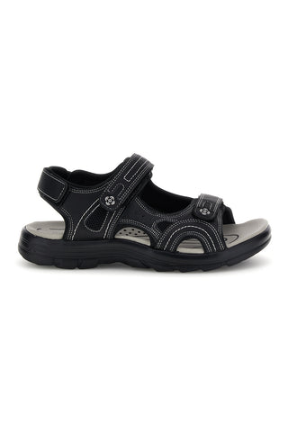 Črni sandali z velcro trakovi Jerpoint CN20