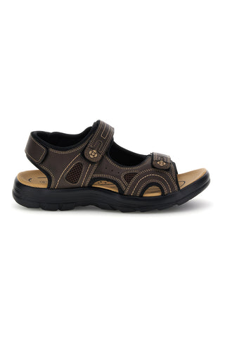 Rjavi sandali z velcro trakovi Jerpoint CN20