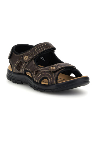 Rjavi sandali z velcro trakovi Jerpoint CN20