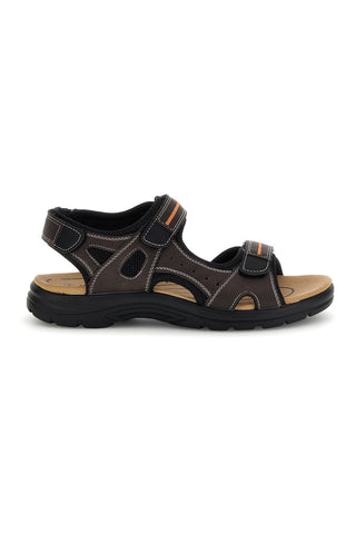 Rjavi sandali z velcro trakovi Jerpoint CN15