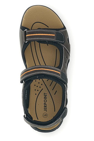 Rjavi sandali z velcro trakovi Jerpoint CN15