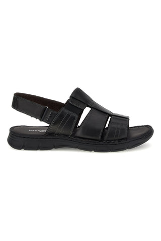 Pittarello eko sandali iz črnega usnja 2617985
