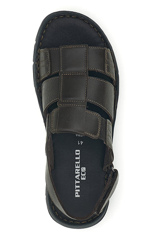 Pittarello sandali iz eko rjavega usnja 2617985