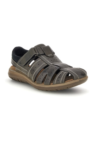 Sivi sandali z velcro trakom Fly dinamic FD29