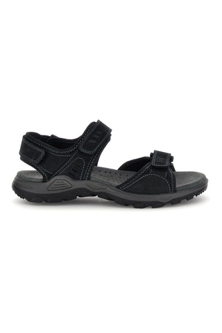 Modri sandali iz pravega usnja z velcro zaponkami Fly dynamic FD10