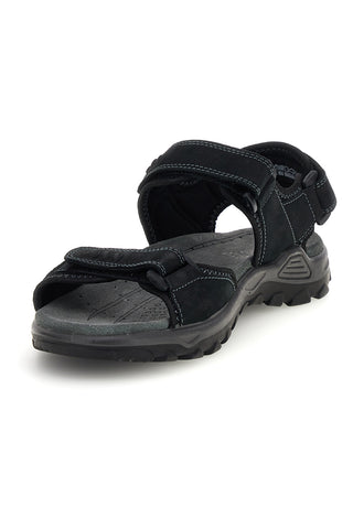 Modri sandali iz pravega usnja z velcro zaponkami Fly dynamic FD10