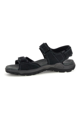Modri sandali iz pravega usnja z velcro zaponkami Fly dynamic FD10