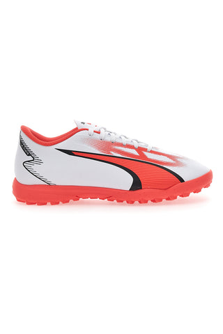 Nogometni čevlji Puma Ultra Play TT Jr beli in oranžni