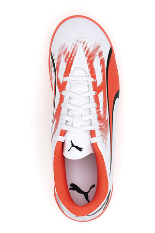 Nogometni čevlji Puma Ultra Play TT Jr beli in oranžni