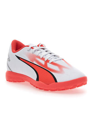 Nogometni čevlji Puma Ultra Play TT beli in oranžni
