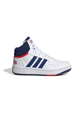 Košarkarske čevlje Adidas Hoops Mid 3 K bele in modre
