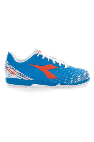 Modri nogometni čevlji z oranžnim logotipom Diadora Pichichi 6 Tf Jr