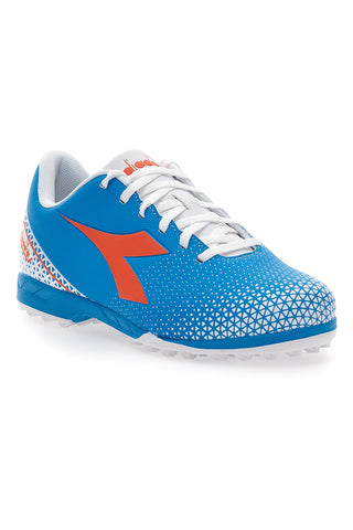 Modri nogometni čevlji z oranžnim logotipom Diadora Pichichi 6 Tf Jr