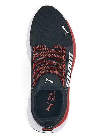 Črni in rdeči športni copati Puma Softride Premier Slip-On JR
