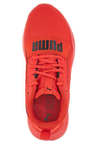 Rdeče superge z mrežastim zgornjim delom Puma Wired Run Pure Jr