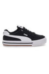 Črne in bele platnene superge Puma Court Classic Vulc Fs Jr