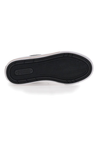 Črne in bele platnene superge Puma Court Classic Vulc Fs Jr