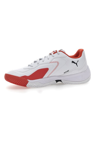 Beli in rdeči moški čevlji za padel Puma Nova Smash