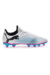 Bele nogometne čevlje z modrimi čepki Puma Future 7 Play FG/AG JR