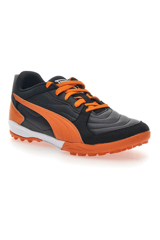 Črni in oranžni čevlji za dvoranski nogomet Puma Pressing IV TT
