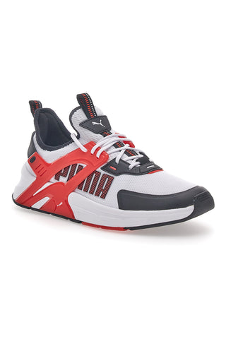 Bele superge z rdečimi in črnimi detajli Puma Pacer +