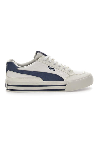 Bele superge z modrimi detajli za moške Puma Court Classic Vulc FS